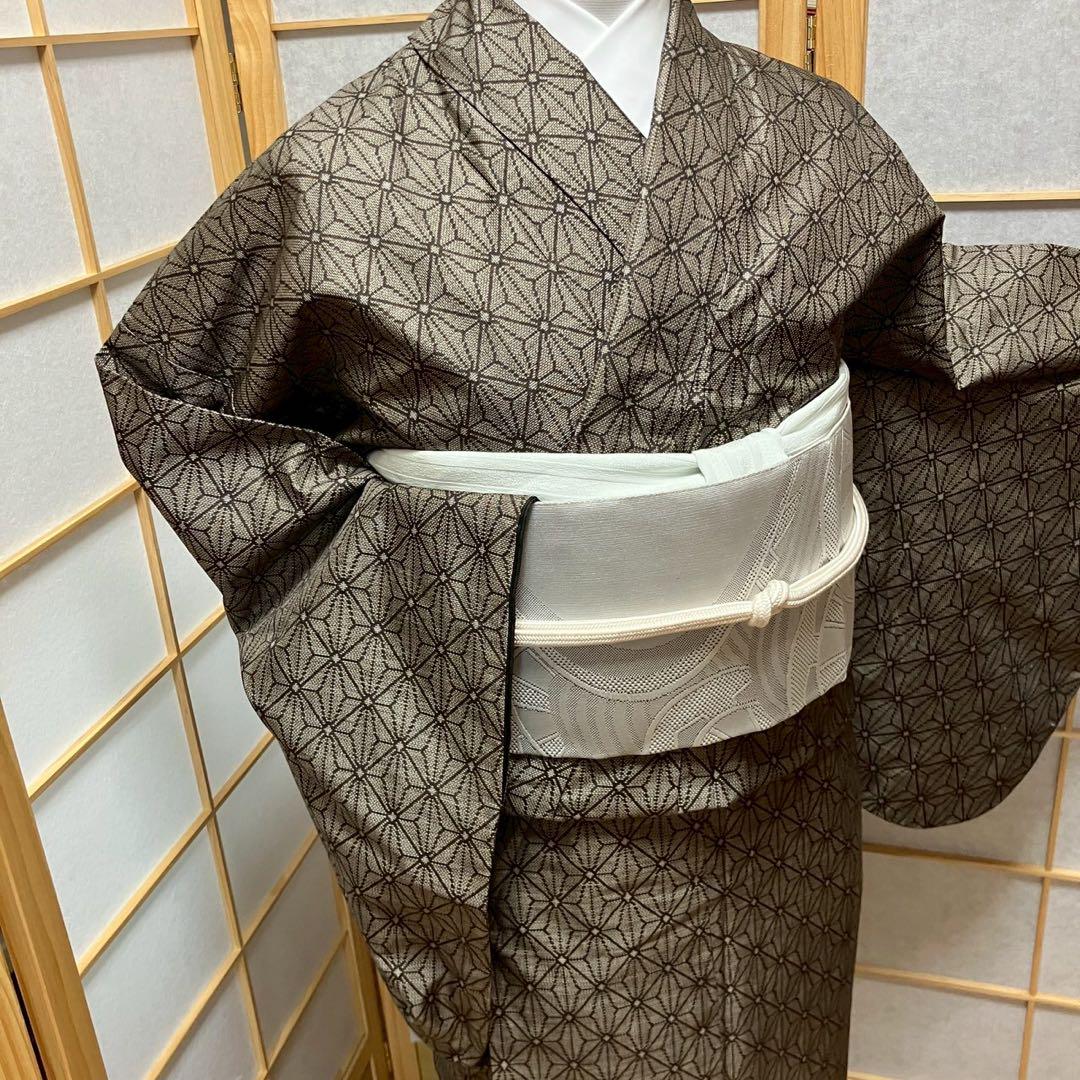 4334# Japanese Kimono Vintage Womens Silk Pongee Fabric Robe Kimono only sold