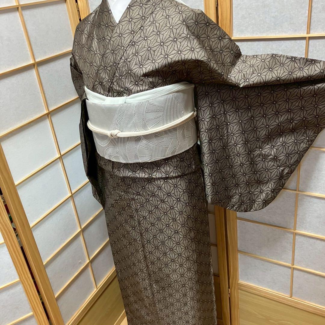 4334# Japanese Kimono Vintage Womens Silk Pongee Fabric Robe Kimono only sold