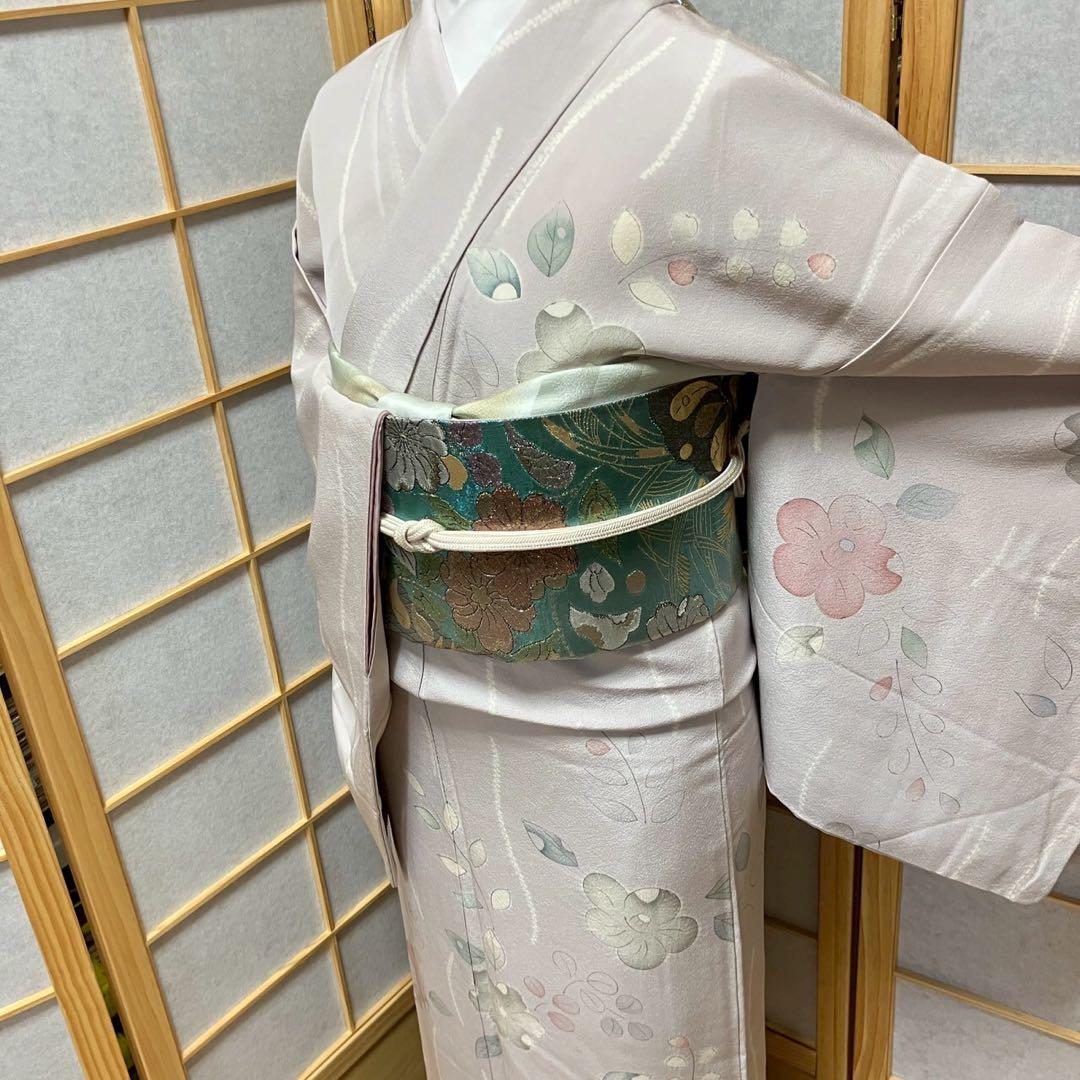 5446# Japanese Kimono Vintage Womens Silk Fabric Robe Kimono only sold