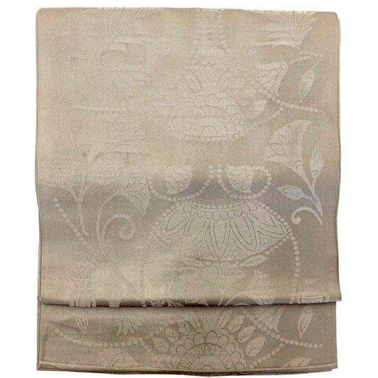 3594# Japanese Vintage Fukuro Obi Belt Kimono Fabric Silk Traditional Untailored