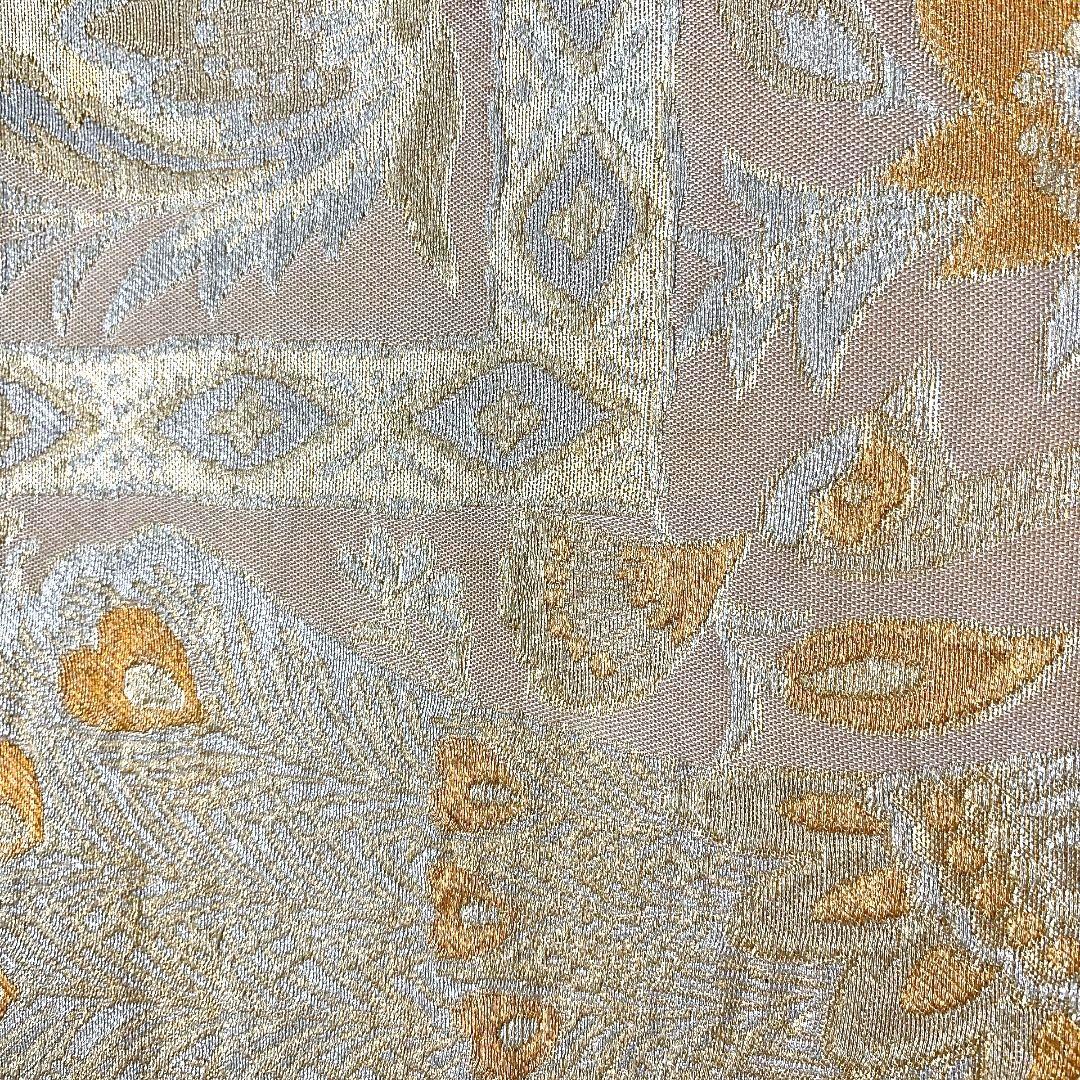 5376# Japanese Vintage Fukuro Obi Belt Kimono Fabric Silk Traditional Untailored