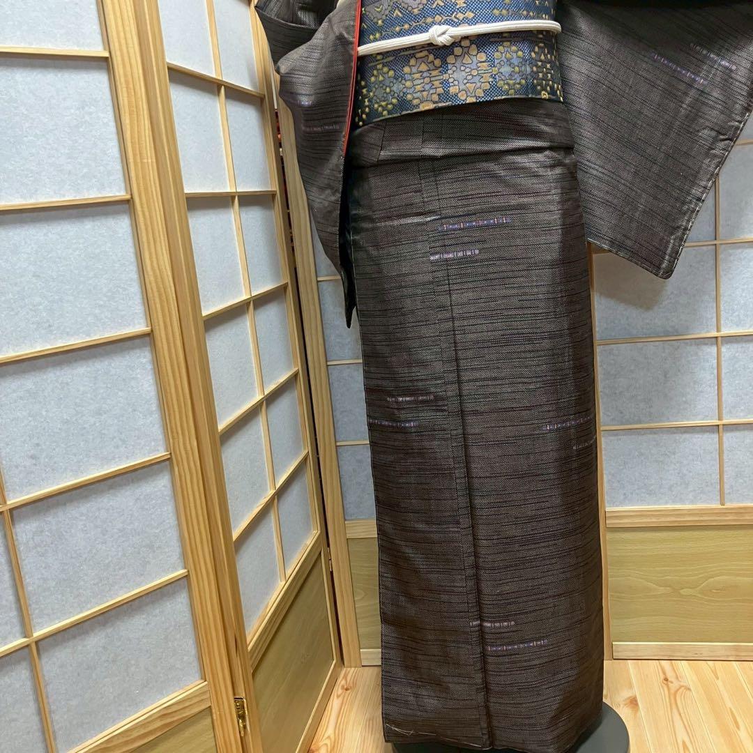 8094# Japanese Kimono Vintage Womens Silk Pongee Fabric Robe Kimono only sold