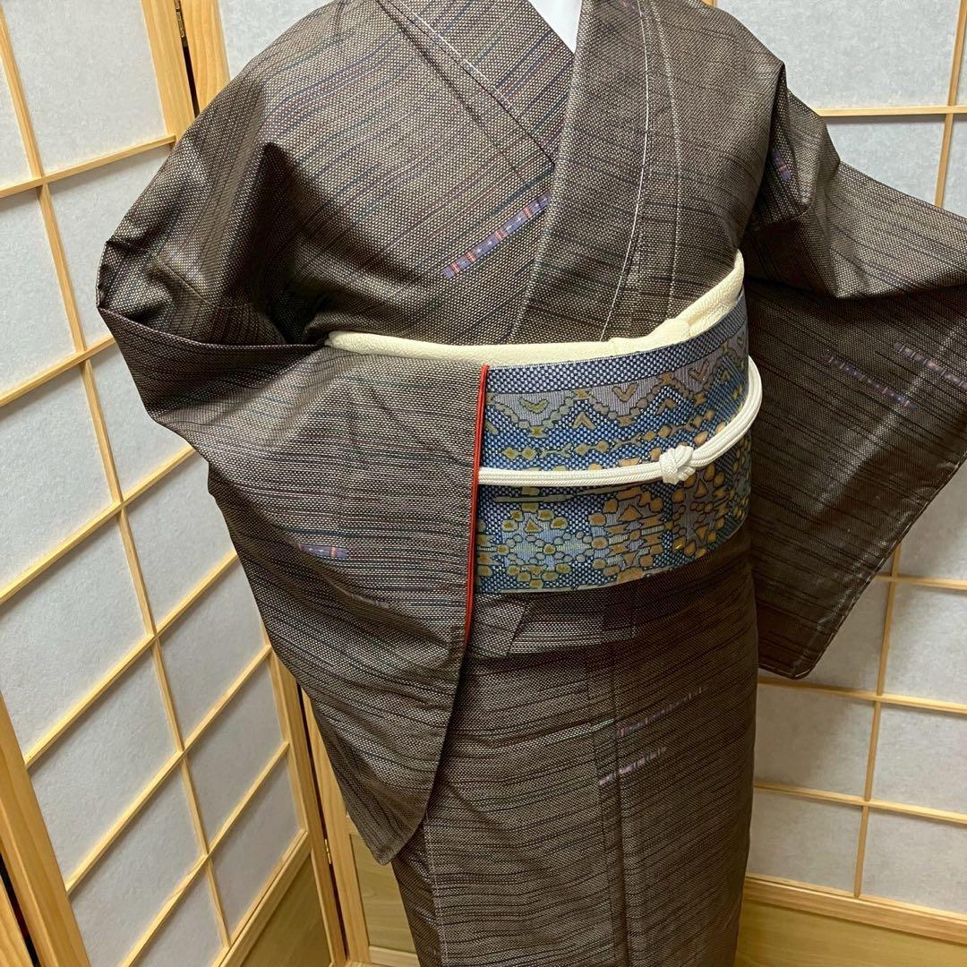 8094# Japanese Kimono Vintage Womens Silk Pongee Fabric Robe Kimono only sold