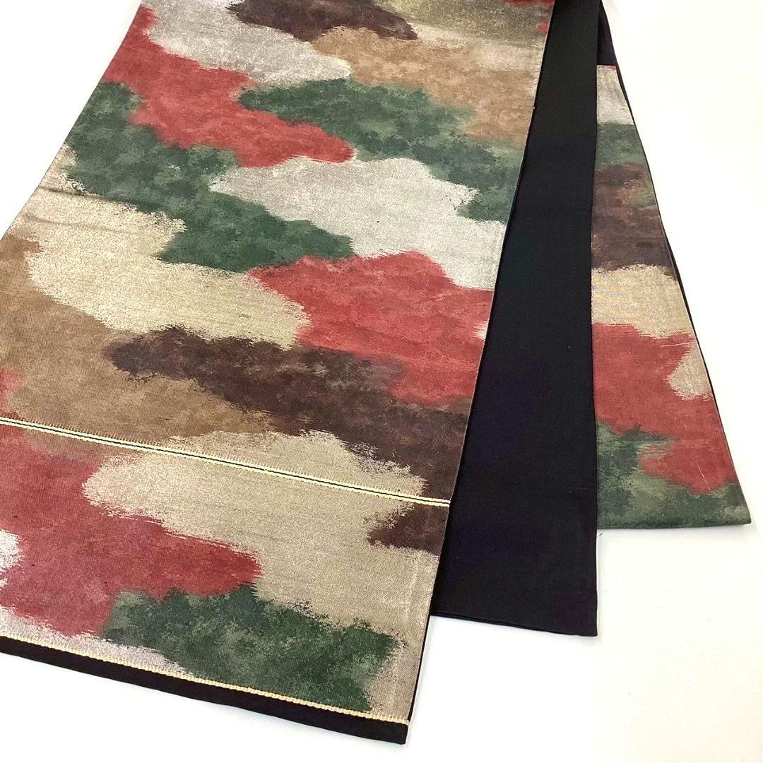 4716# Japanese Vintage Fukuro Obi Belt Kimono Fabric Silk Traditional
