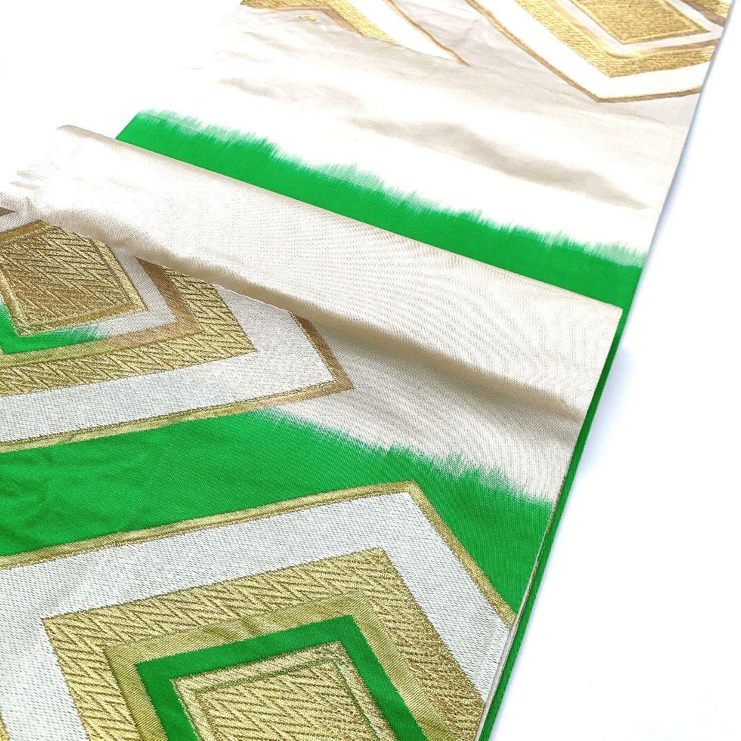 4483# Japanese Vintage Fukuro Obi Belt Kimono Fabric Silk Traditional Untailored
