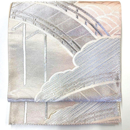 3020# Japanese Vintage Fukuro Obi Belt Kimono Fabric Silk Traditional Untailored