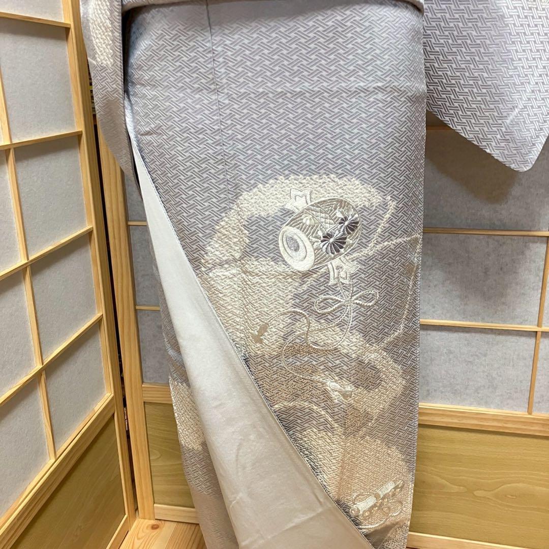 4414# Japanese Kimono Vintage Womens Silk Fabric Robe Kimono only sold Shibori