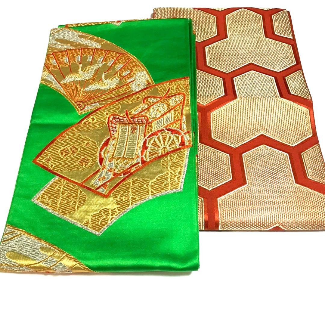 6136# Japanese Vintage Bundle 13pcs Set Bulk Obi Belt Kimono Pure Silk Wholesale