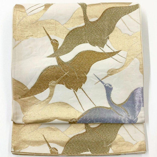 4968# Japanese Vintage Fukuro Obi Belt Kimono Fabric Silk Traditional