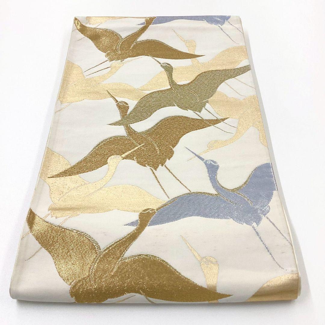 4968# Japanese Vintage Fukuro Obi Belt Kimono Fabric Silk Traditional