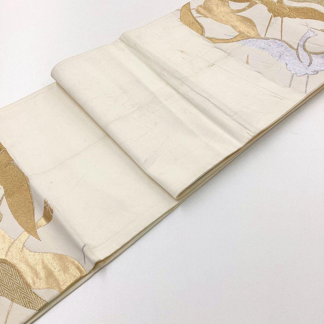 4968# Japanese Vintage Fukuro Obi Belt Kimono Fabric Silk Traditional