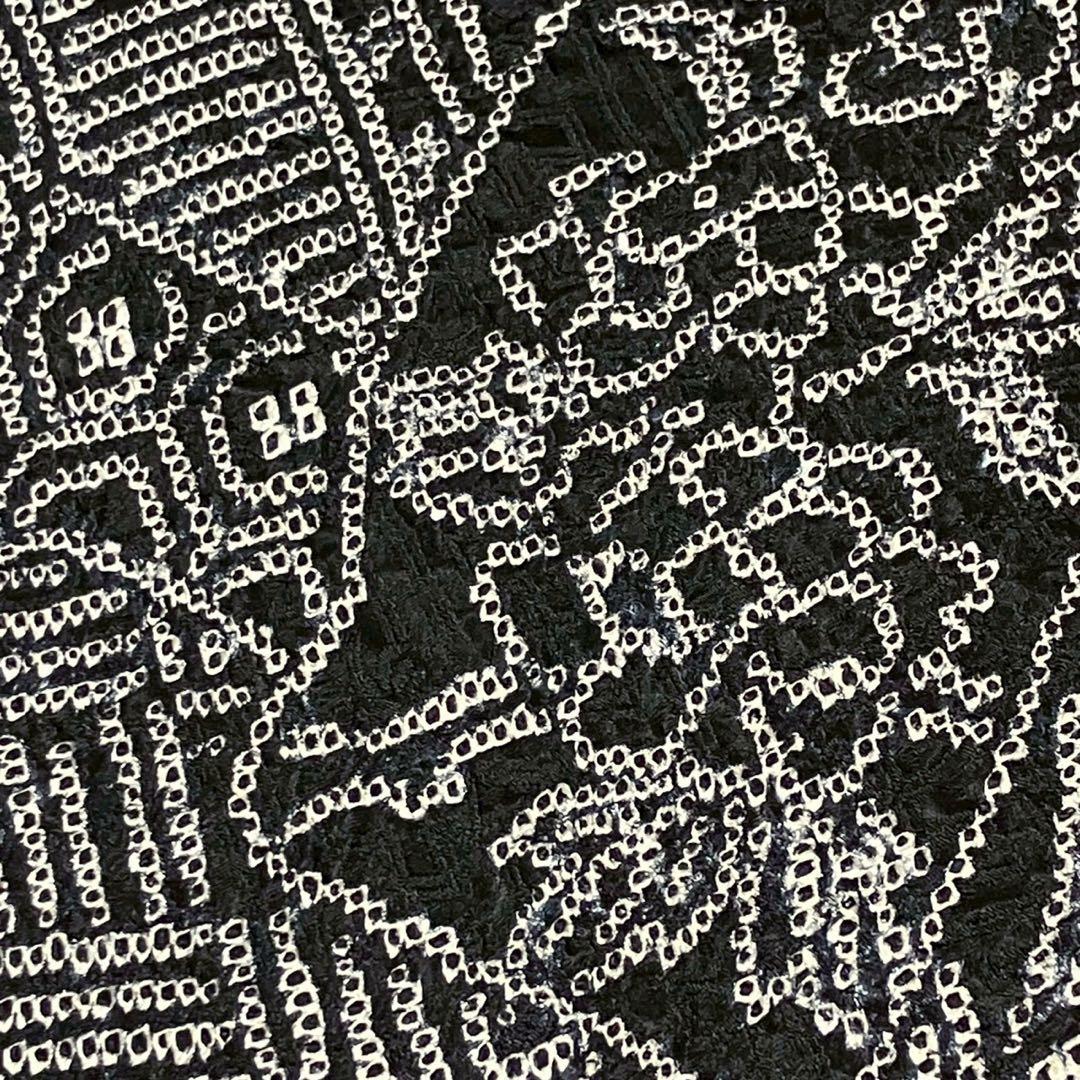 8085# Japanese Kimono Vintage Womens Silk Fabric Robe Kimono only sold Shibori