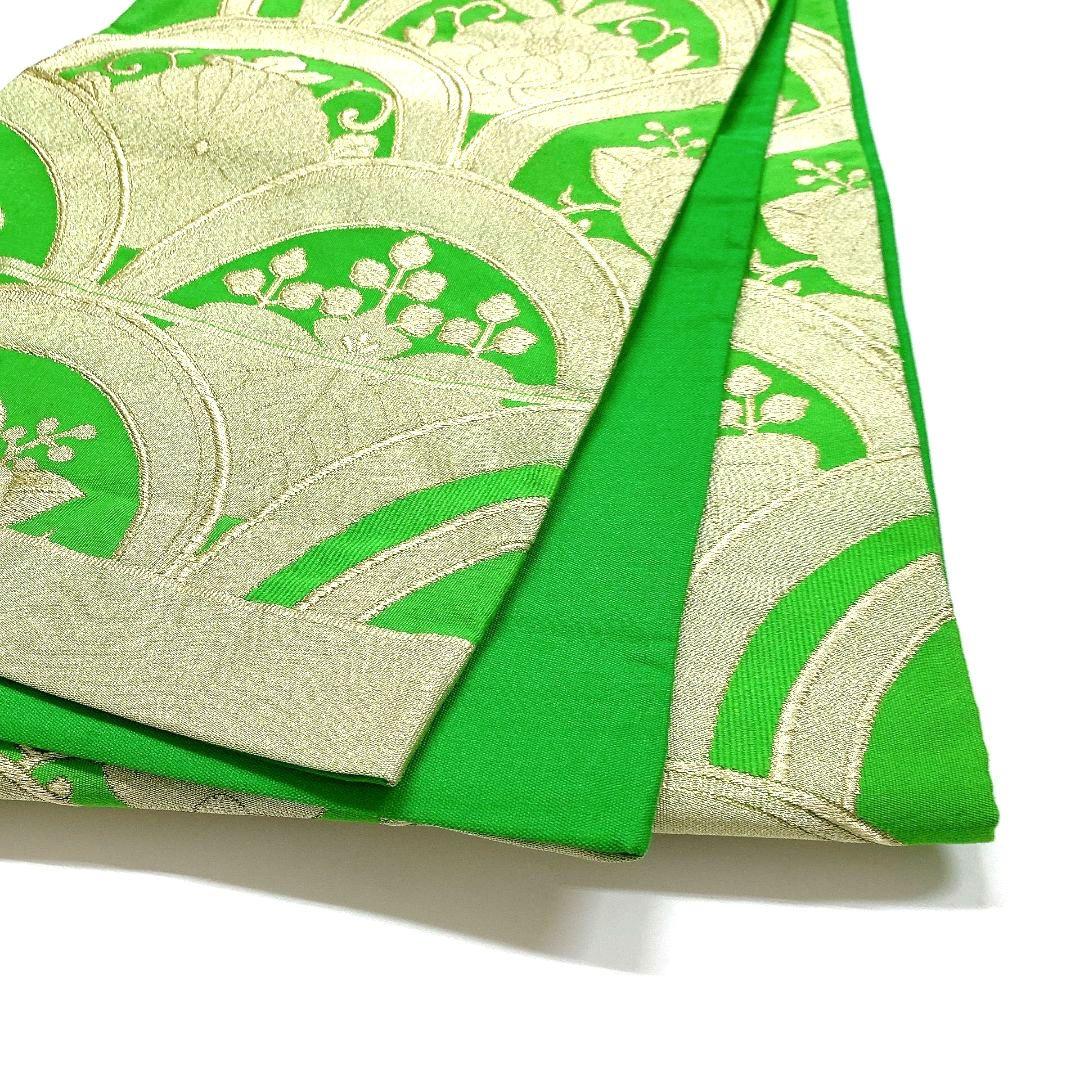 4486# Japanese Vintage Fukuro Obi Belt Kimono Fabric Silk Traditional Untailored