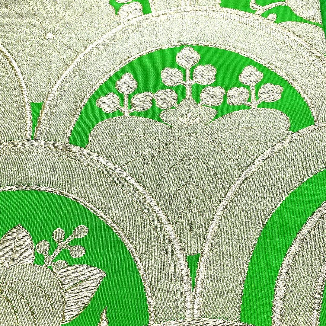 4486# Japanese Vintage Fukuro Obi Belt Kimono Fabric Silk Traditional Untailored