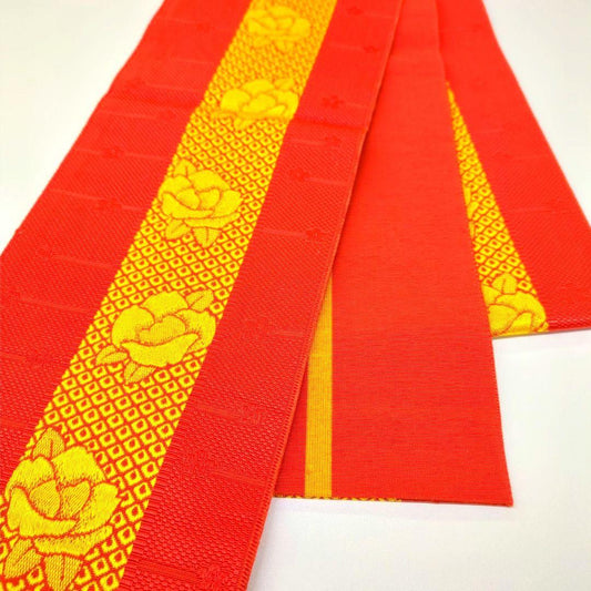 2454# Japanese Vintage Hanhaba Obi Belt Kimono Fabric Yukata Women's Traditional