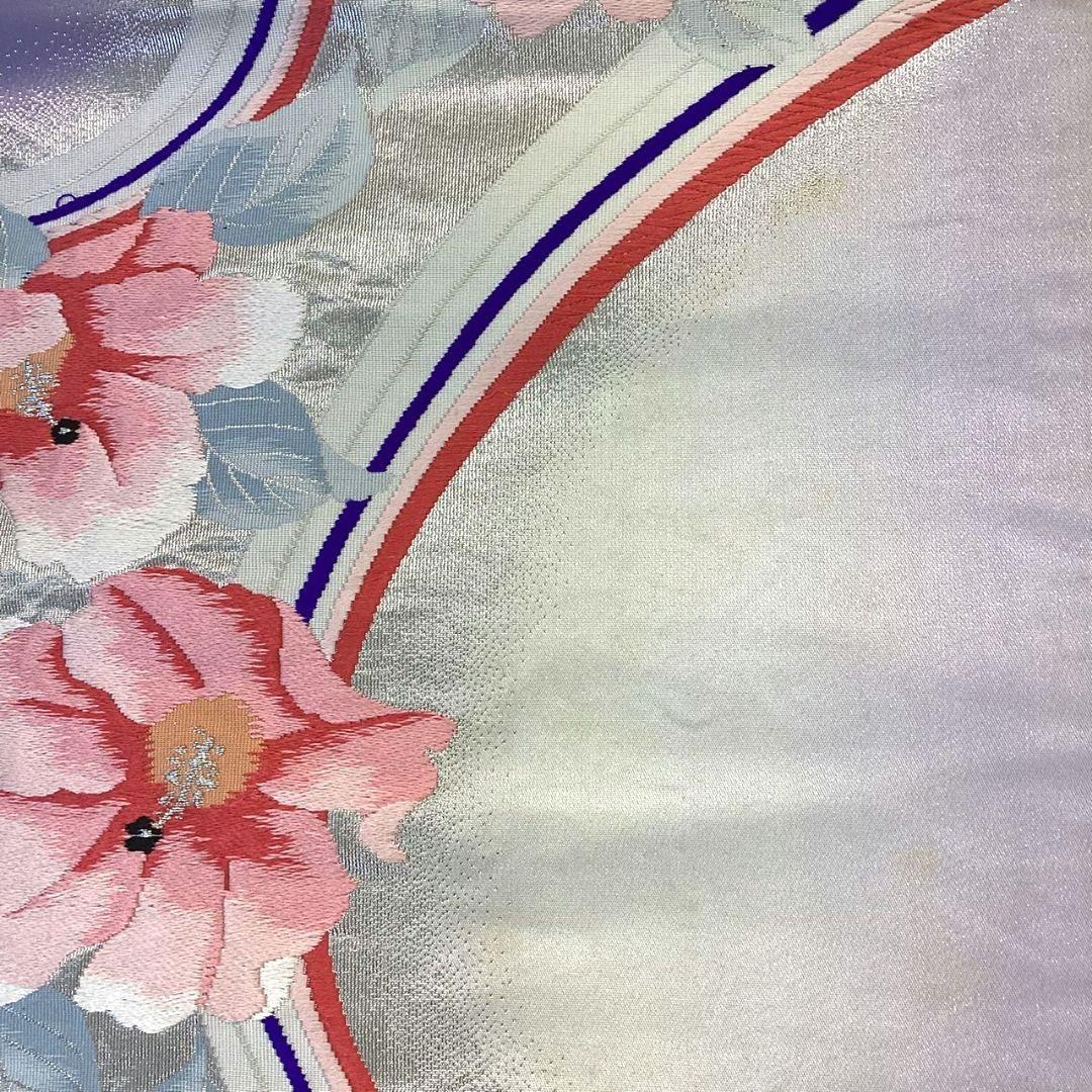 4227# Japanese Vintage Fukuro Obi Belt Kimono Fabric Silk Traditional Embroidery