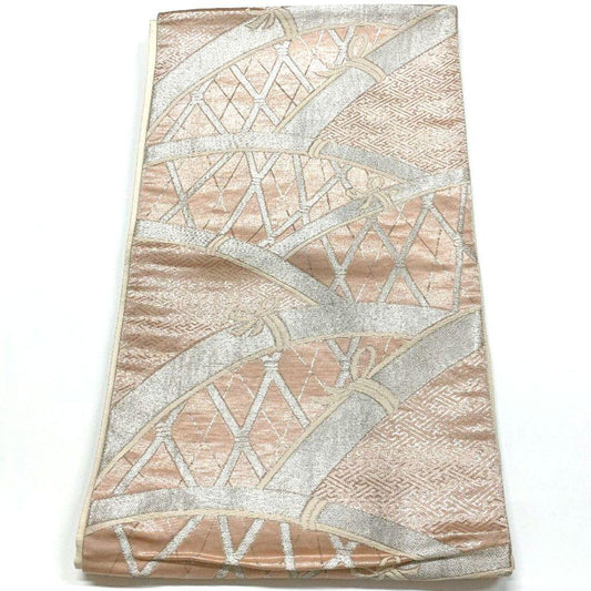4112# Japanese Vintage Fukuro Obi Belt Kimono Fabric Silk Traditional