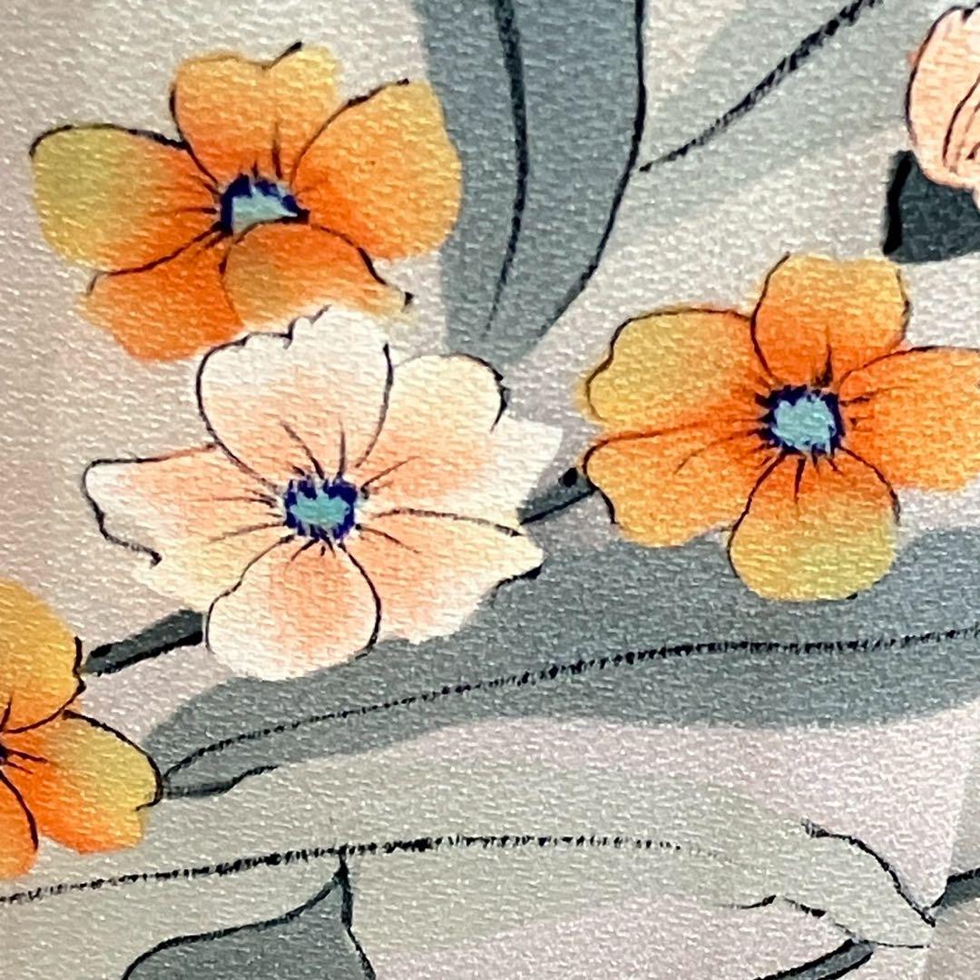 4370# Japanese Kimono Vintage Womens Silk Fabric Robe Kimono only sold Biue