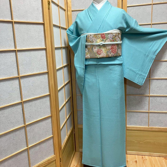 4330# Japanese Kimono Vintage Womens Silk Fabric Robe Kimono only sold