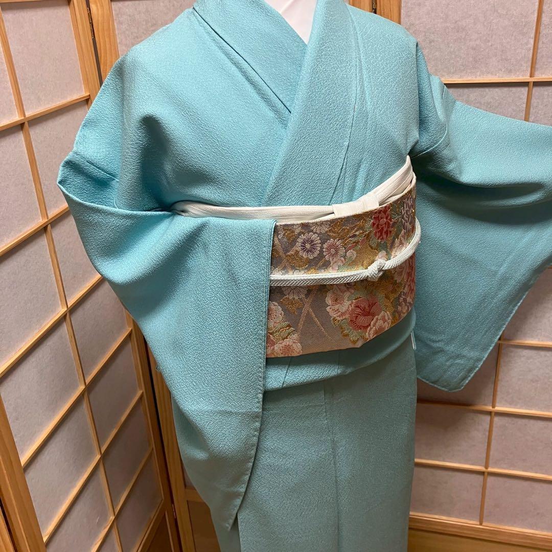 4330# Japanese Kimono Vintage Womens Silk Fabric Robe Kimono only sold