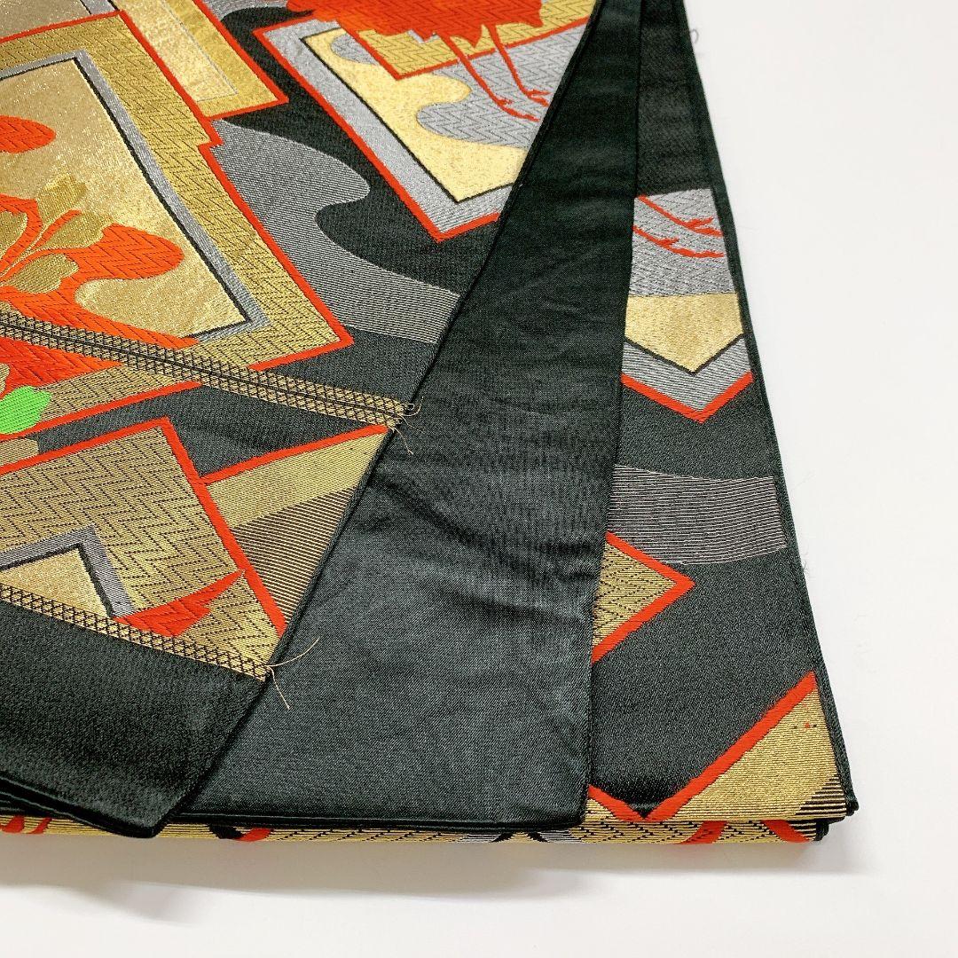 4502# Japanese Vintage Fukuro Obi Belt Kimono Fabric Silk Traditional Untailored