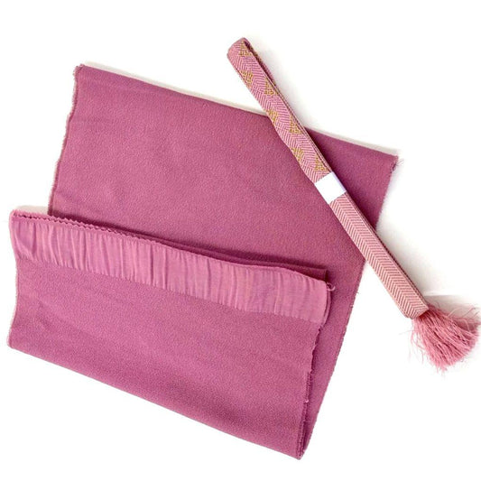 3483# Japanese Kimono Accessory Vintage Obiage and Obijime 2-piece Set Silk