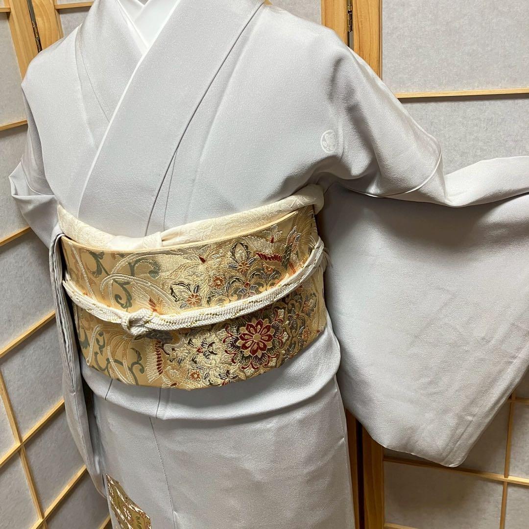 7215# Japanese Tomesode Kimono Vintage Womens Silk Fabric Robe Kimono only sold