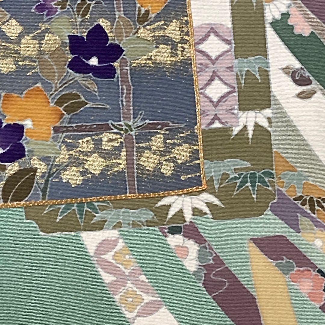2904# Japanese Tomesode Kimono Vintage Womens Silk Fabric Robe Kimono only sold