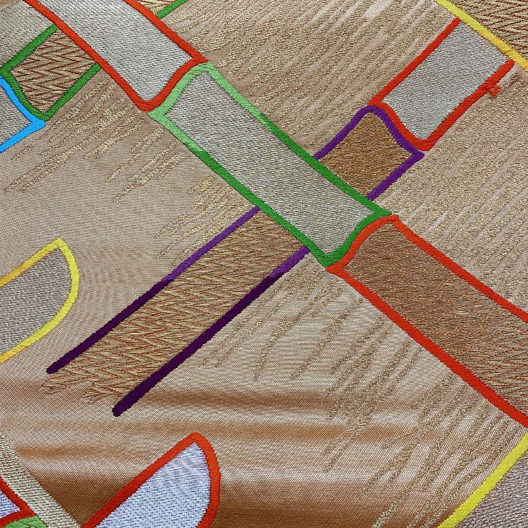 5051# Japanese Vintage Fukuro Obi Belt Kimono Fabric Silk Traditional