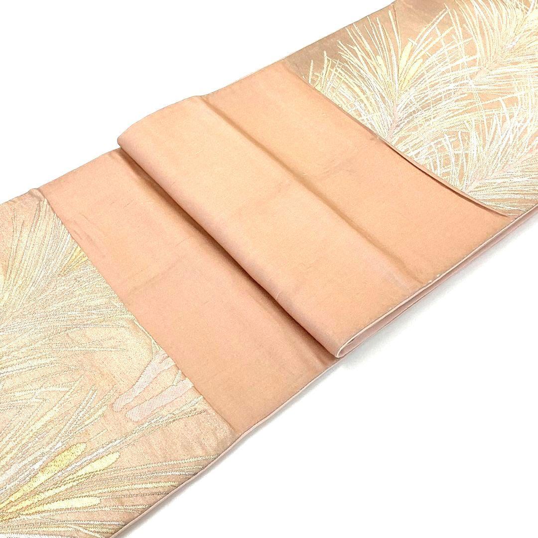 4247# Japanese Vintage Fukuro Obi Belt Kimono Fabric Silk Traditional