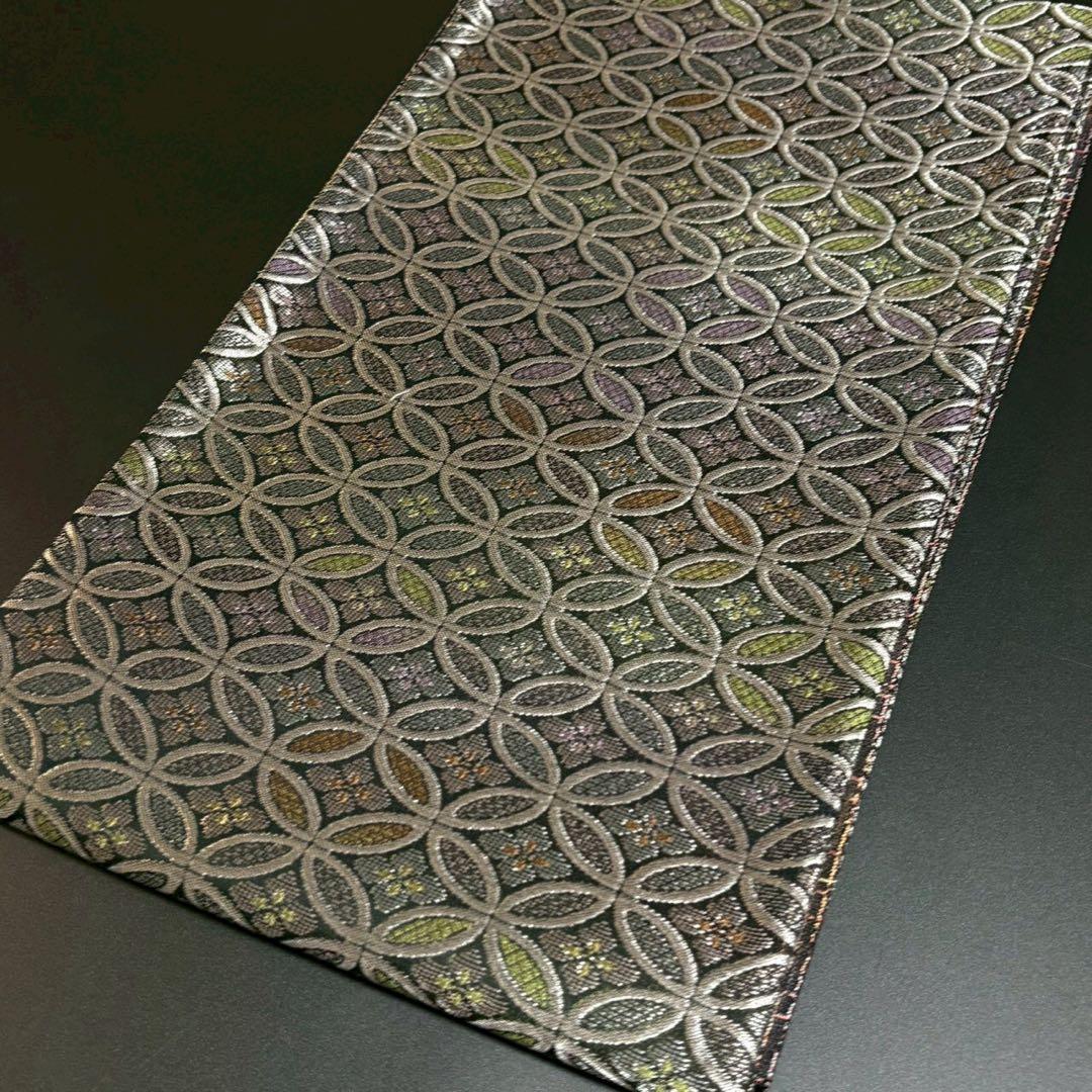 6155# Japanese Vintage Fukuro Obi Belt Kimono Fabric Silk Traditional