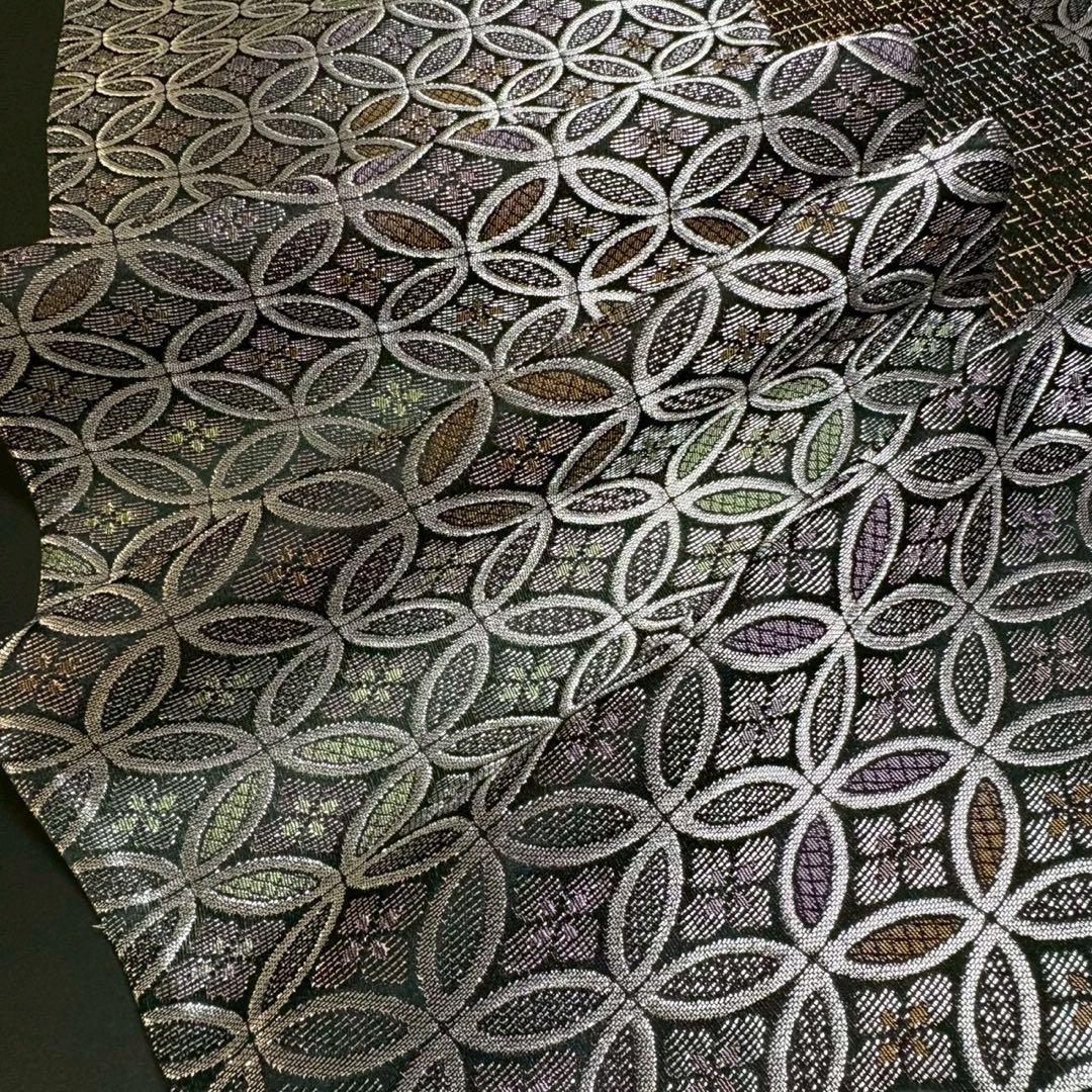 6155# Japanese Vintage Fukuro Obi Belt Kimono Fabric Silk Traditional