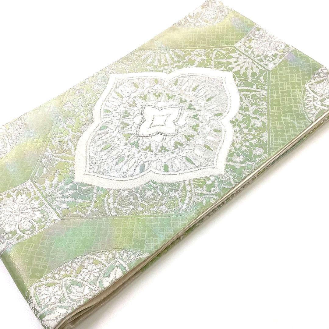 4290# Japanese Vintage Fukuro Obi Belt Kimono Fabric Silk Traditional Untailored