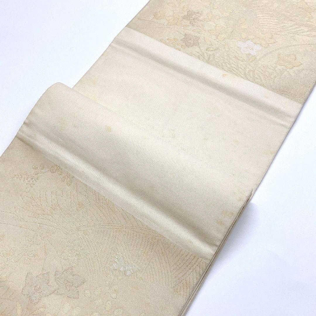 4097# Japanese Vintage Fukuro Obi Belt Kimono Fabric Silk Traditional Summer