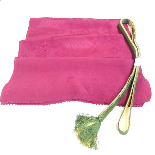 3685# Japanese Kimono Accessory Vintage Obiage and Obijime 2-piece Set Silk