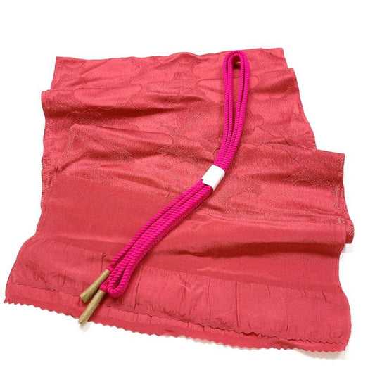 5397# Japanese Kimono Accessory Vintage Obiage and Obijime 2-piece Set Silk