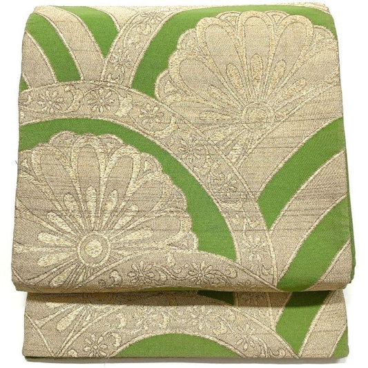 5068# Japanese Vintage Fukuro Obi Belt Kimono Fabric Silk Traditional