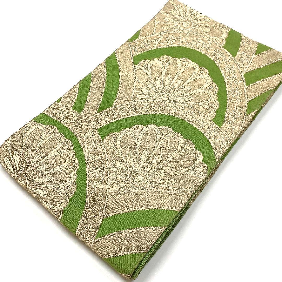 5068# Japanese Vintage Fukuro Obi Belt Kimono Fabric Silk Traditional