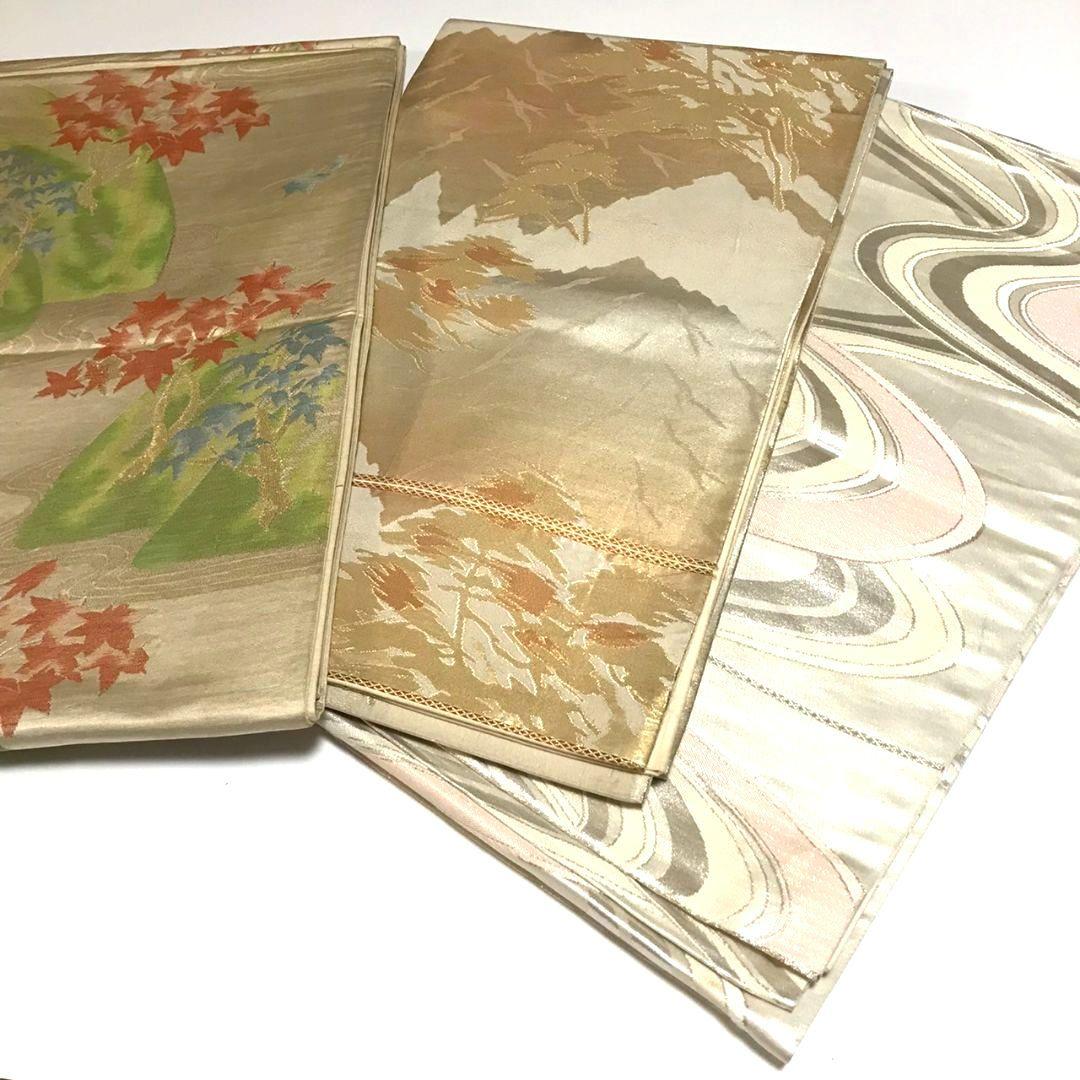 6133# Japanese Vintage Bundle 14pcs Set Bulk Obi Belt Kimono Pure Silk Wholesale
