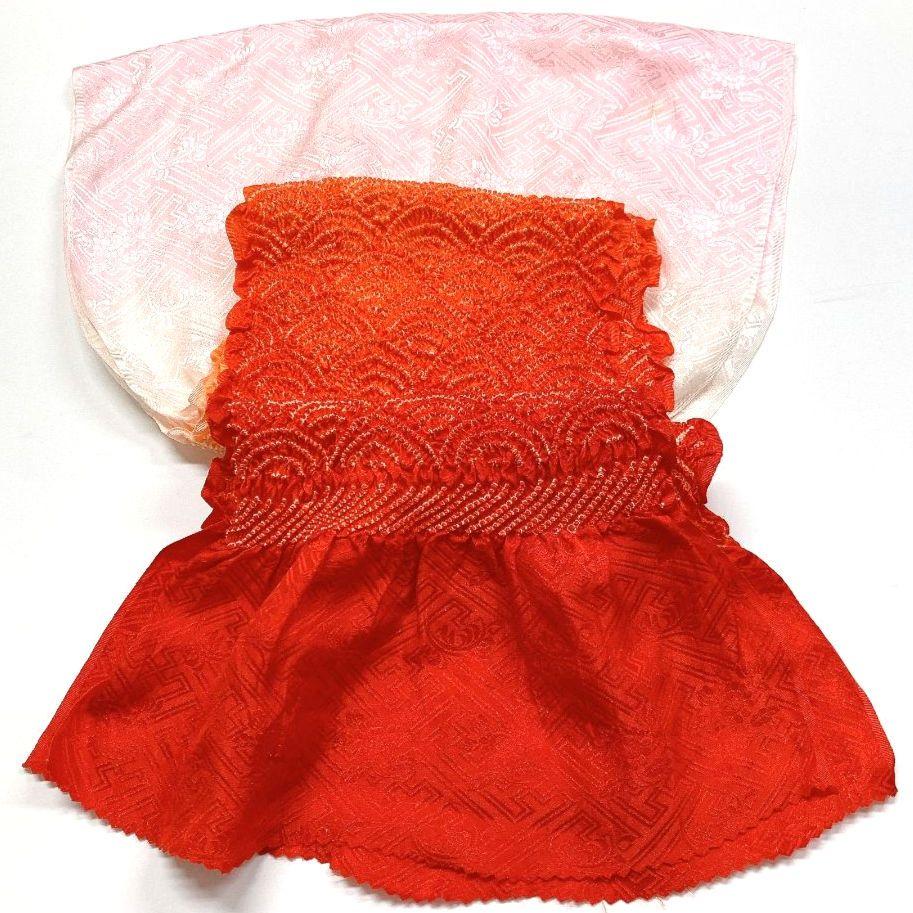 4664# Japanese Kimono Accessory Obiage and Obijime 2-piece Set Silk Shibori
