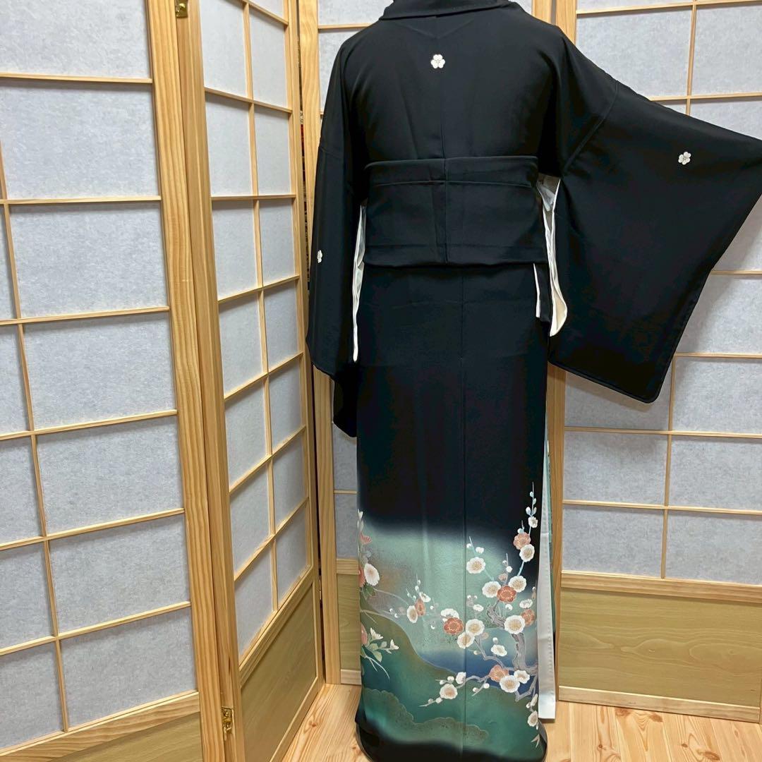 4419# Japanese Tomesode Kimono Vintage Womens Silk Fabric Robe Kimono only sold