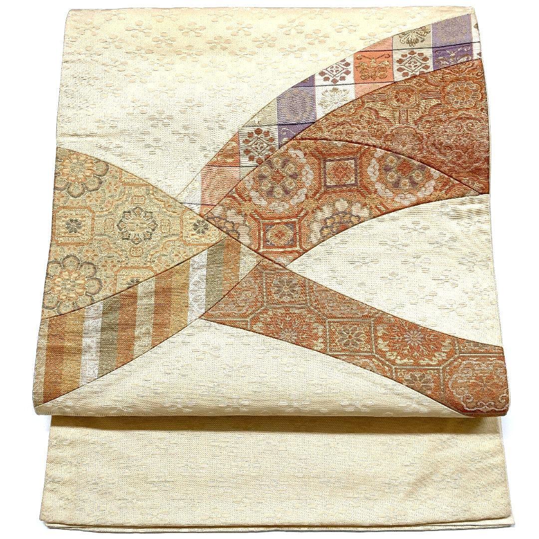 3293# Japanese Vintage Fukuro Obi Belt Kimono Fabric Silk Traditional
