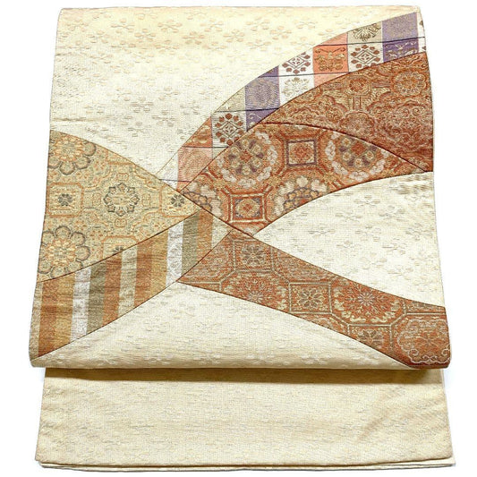 3293# Japanese Vintage Fukuro Obi Belt Kimono Fabric Silk Traditional