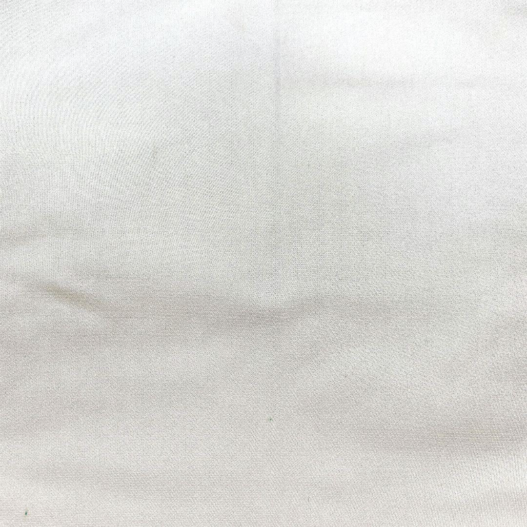 4480# Japanese Vintage Fukuro Obi Belt Kimono Fabric Silk Traditional Silver