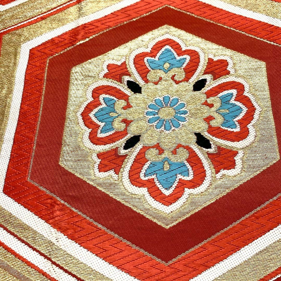 5298# Japanese Vintage Fukuro Obi Belt Kimono Fabric Silk Traditional