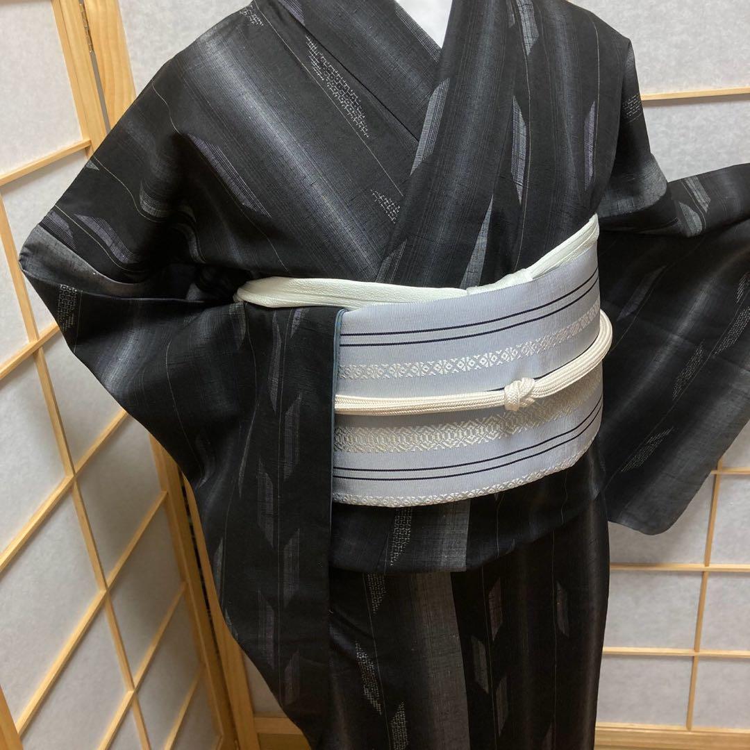 3129# Japanese Kimono Vintage Womens Silk Pongee Fabric Robe Kimono only sold