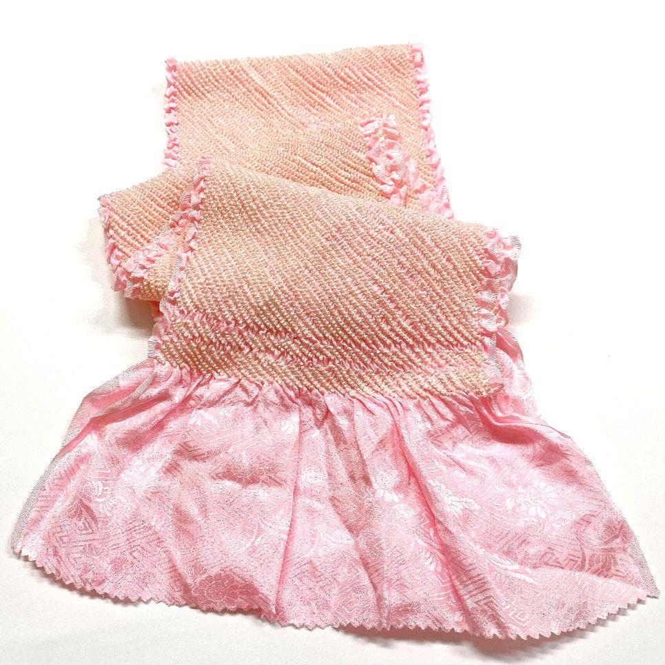 4646# Japanese Kimono Accessory Obiage and Obijime 2-piece Set Silk Shibori