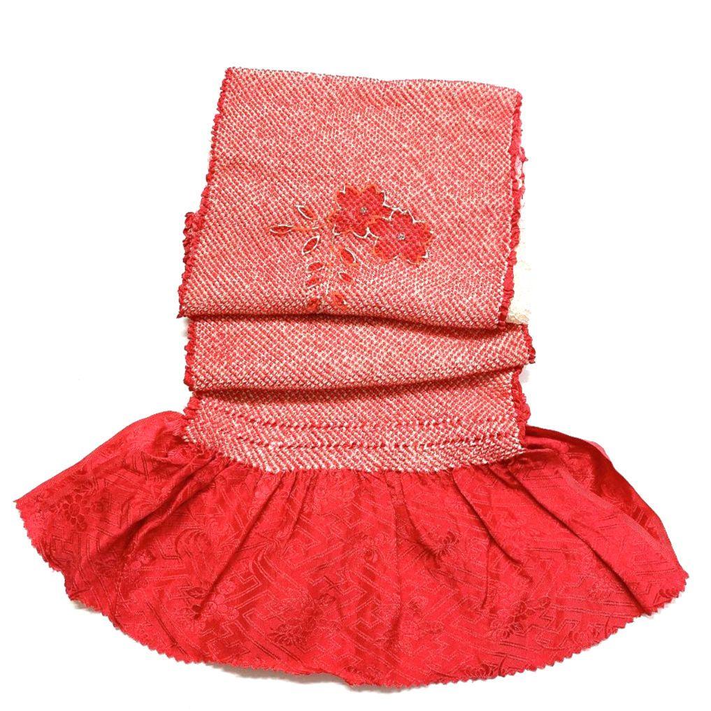 4674# Japanese Kimono Accessory Obiage and Obijime 2-piece Set Silk Shibori