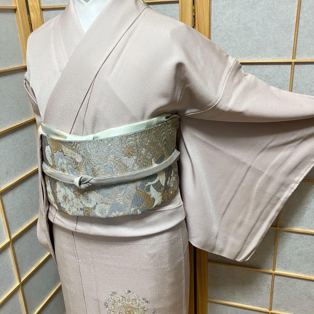 4413# Japanese Tomesode Kimono Vintage Womens Silk Fabric Robe Kimono only sold