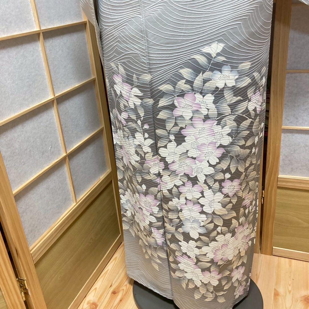 3923# Japanese Kimono Vintage Womens Silk Fabric Robe Kimono only sold